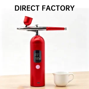 LED Airbrush with Dual Action Control 35PSI Airbrush Kit for Professional Nail Art & Cake Decorating