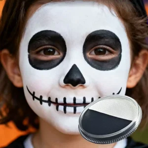 LINK RAINBOW Water Activated Double tone Color Non toxic Water Based Face and Body Paint for Halloween Party Safe for Children