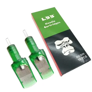 Large Size 123RM LBB Green Stainless Steel Tattoo Cartridge Needles Permanent Makeup 49RM