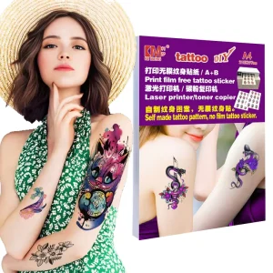 Laser Cut Waterproof White Temporary Tattoo Sticker Set for Face and Body DIY Customizable Fashionable Indian Designs