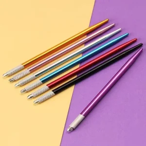 Laser Engraving Tattoo Hand Tool for Microblading Shading PMU Eyebrow Pen Universal Round Needle Holder OEM