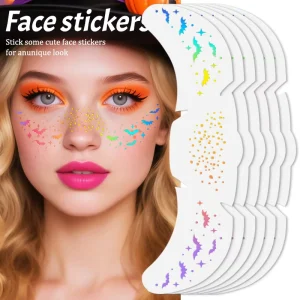 Temporary Glitter Freckle Tattoo Stickers for Halloween