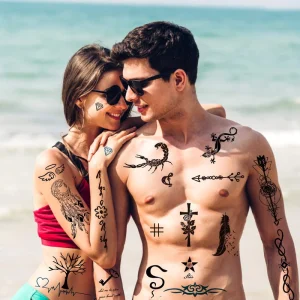 Lasting Lifelike Temporary Tattoo Sticker for Adults Women Men Waterproof