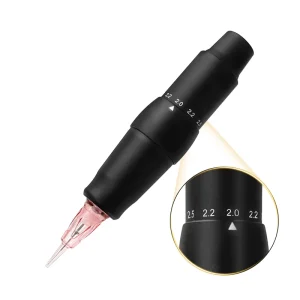Less Noise PMU Machine Kit Microblading RCA Tattoo Pen 2.0mm-3.5mm Adjustable Power Supply Set
