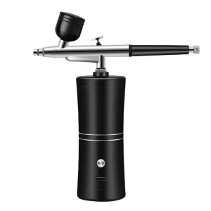 Lightweight Cordless Dual Action Adjustable Speed Mini Air Compressor Cake Paint Nail Art Cake Decorating Makeup Car Airbrush