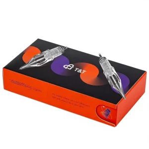Liner Tattoo Needle Cartridges Medical-Grade Plastics Silicon Stainless Steel Box 20 Pieces (AMZ-B1003RL)
