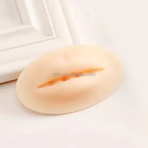 Lip Tattoo Practice 3D Lip Skin Open Mouth Soft Silicone Latex for Realistic Microshading Permanent Makeup Training Tool