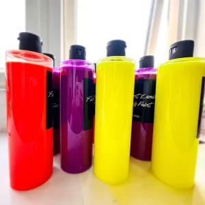 Liquid Neon Nights Glow in the Dark Paint Multi Non Toxic Liquid Body Paint for Party Body Face Painting