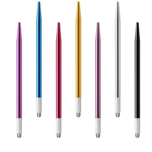 Logo Holder Microblade Round Needles 3R 5 RL 9 Pen Tools Steel Slim Handle Permanent Makeup Microblading Manual Eyebrow Tattoo