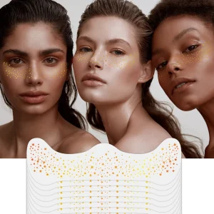 Long Lasting 3-5 Weeks Body Water Transfer Freckels White Paper Tattoo Stickers Women Star Heart Custom Logo
