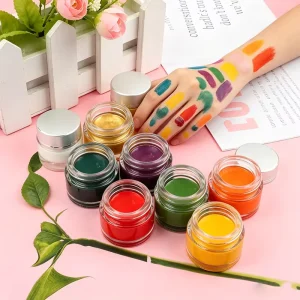 Long Lasting Artist Used Rainbow 10 Colors Body Paint Cruelty Free Face Painting Private Label
