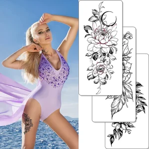 Long Lasting Custom Temporary Water Transfer Printing Arm Tattoos Stickers for Man