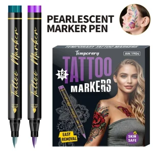 Long Lasting Eco-Friendly Body Painting Art Pearlescent Pen Holiday Face Decoration DIY Painting Kit