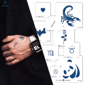 Long Lasting Temporary Herbal Plant Juice Realistic Waterproof Semi-permanent Tattoo Sticker
