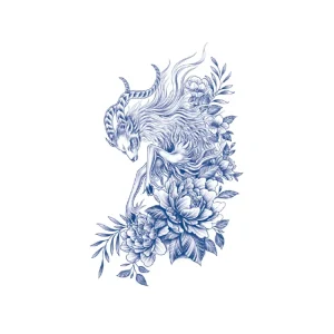 Long Lasting Temporary Waterproof Gardenia Blue Cool Herbal Juice Smart Sticker Tattoo Sticker From Guangdong Last 15 Days