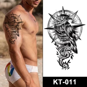 Long Lasting Waterproof Men Women Body Makeup Waist Arm Back Temporaire Tattoo Sticker Fake Temporal Tatoo Stickers