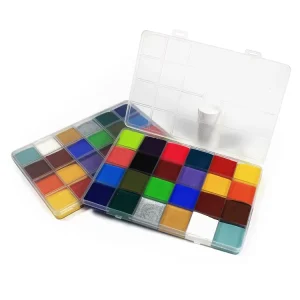 Long Wear Waterproof Oil Paint For Art & Body Vibrant 24 Color Face Paint Palette Ready To Ship Face Paint Palette