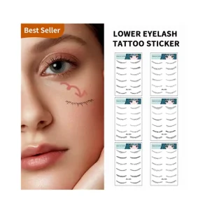 Long lasting Fashion Temporary Tattoo Sticker Eyelash Extensions Lower Eye Bottom Fashion Eyelash for Body Application