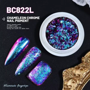 Low MOQ BC8 Series Chameleon Flakes Ready to Ship Iridescent Sequin for Small Business and DIY