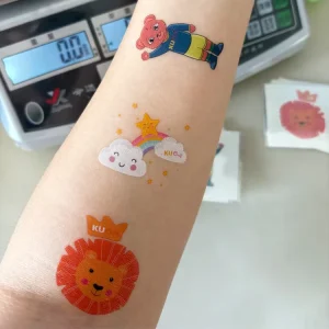 Low MOQ Custom Logo Flag Designs Printing Water Transfer Temporary Tattoo Stickers