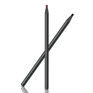 Low MOQ With Your Logo Eyebrow Pencil Professional Makeup Double Long Lasting Waterproof Black Brown Eye Brow Pen With Brush