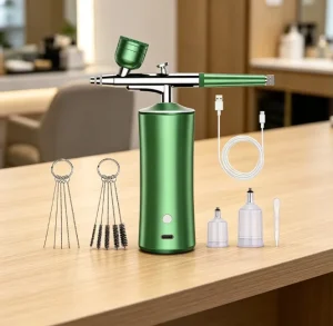 Low Noise Cordless Airbrush Kit with Portable Compressor for Quiet and Smooth Spraying