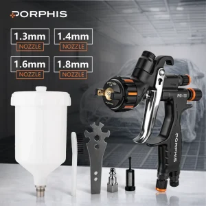 Low Overspray Automotive Spray Gun High Transfer Efficiency Car Refinish Paint Tool Air Spray Painting Equipment
