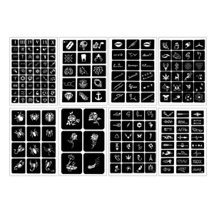 Low Price New Design Stencil Henna Sticker for Body Art