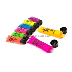 Luminous Body Lottery Kids Face Body Painting Water based UV Neon for Children