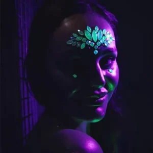 Luminous Rhinestone Crystals Temporary Fake Face Tattoo Gem Woman Makeup Art Face Jewels Designs