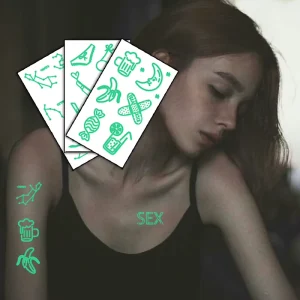 Luminous Temporary Arm Tattoo Stickers for Kids Custom Temporary Tattoo