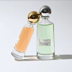 Luxury Empty Perfume Bottles 50ml & 100ml Pump Sprayer Glass Bottle with Unique Box Design