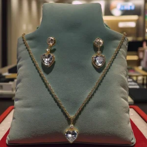 Luxury White Gold Fashion Jewelry Body Chain Set for Wedding Party Anniversary and Engagement Gold Plated with Zircon Stones