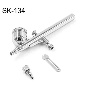 MINI Airbrush With Accessories Set Aerograph of the Upper Tank SK 134