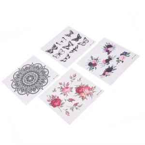 MS-1 Flower Temporary Tattoo Sticker for Lower Back