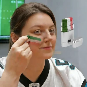 MS Custom Designed National Flag Pattern Colored Waterproof Face Paint Sticks for Sporting Events
