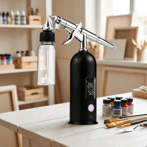 Maintenance Free 35PSI Airbrush for DIY Crafts & Hobby Art Kit with 3 Speed Modes & USB C Charge