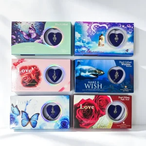 Make a Wish Love Pearl Gift Box Freshwater Oyster Pearl Jewelry Making Kit Pendant Necklace Complete Set Romantic Gift for Lady