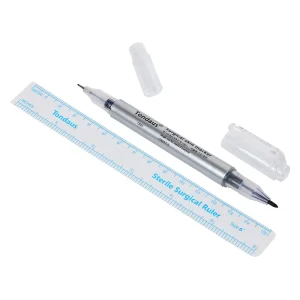 Makeup Accessories Surgical Skin Marker Pen With Ruler for Permanent Makeup Eyebrow Marker