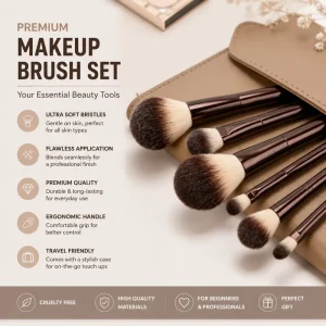 Makeup Brush Set Professional Cosmetic Brushes Full Face Makeup Tool Kit For Beauty Brand OEM ODM Supply