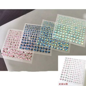 Makeup Face Gems Sticker Eco-friendly Acrylic Eye Face Jewel Stickers Temporary Crystal Rhinestone Pearls Stickers