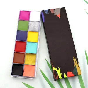 Makeup Face and Body Paint Private Label Oil Based Halloween Party 12 Color Face Body Painting