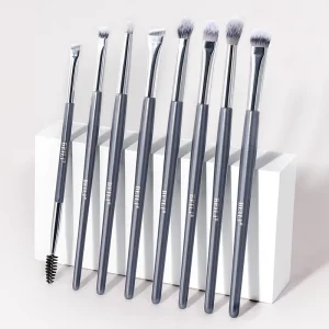 Makeup Precision Detailed Eyeshadow Eyebrow Eyeliner Professional Eye Makeup Brushes 8 Sets Synthetic Hair Brush Set