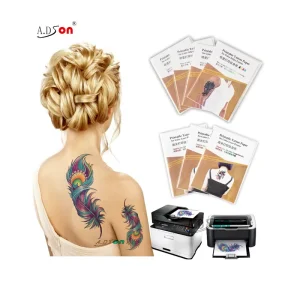 Makeup Tattoo Design Temporary Water Transfer Clear Tattoo Paper for Men Women Adults Kids A2 A3 A4 & 8.5×11 Sizes
