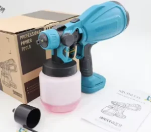 Makit 20v Cordless Electric 800ML Spray Gun Paint Sprayer High Power Auto Furniture Coating Airbrush De Sprayer Walt Battery