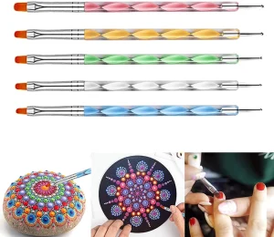 Mandala Dotting Tools Set for Painting Rocks, Mandala Stencil Ball Stylus Paint Tray Set Mandala Art and Drafting Art Supplies