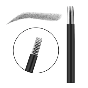 Manual Permanent Eyebrow Tattoo Coil Machine Needle for Beauty Institutions Round Needle for Eyebrow Tattoo