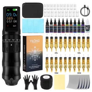 Manufacturer Cost Effective High Quality Tattoo Set Gun Kits Supplies