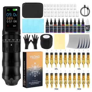 Manufacturer Cost Effective High Quality Tattoo Set Gun Kits Supplies for Body Art