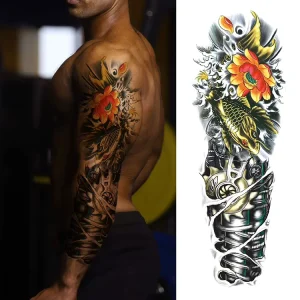 Manufacturer Waterproof Eco Friendly Non Toxic Color Temporary Large Full Arm Sleeve Tattoo Sticker